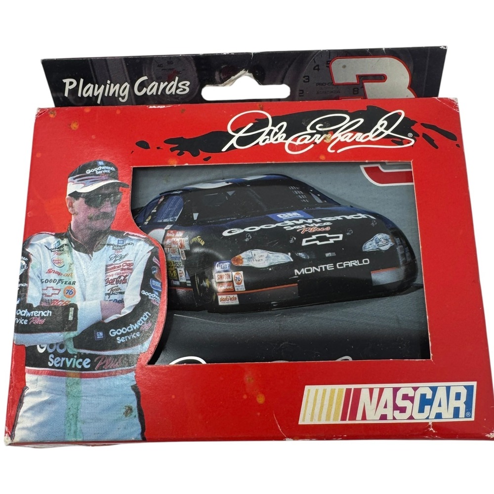 Dale Earnhardt #3 NASCAR 2000 Playing Cards 2 Deck Collector Tin New Sealed